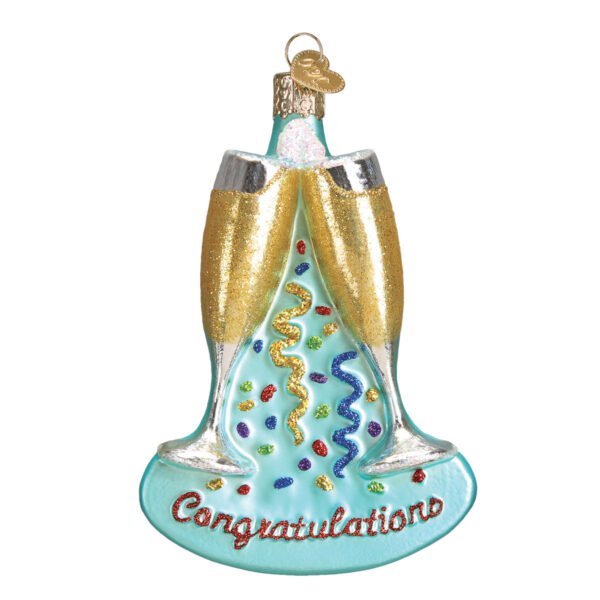 Champagne Toast Ornament - Old World Christmas