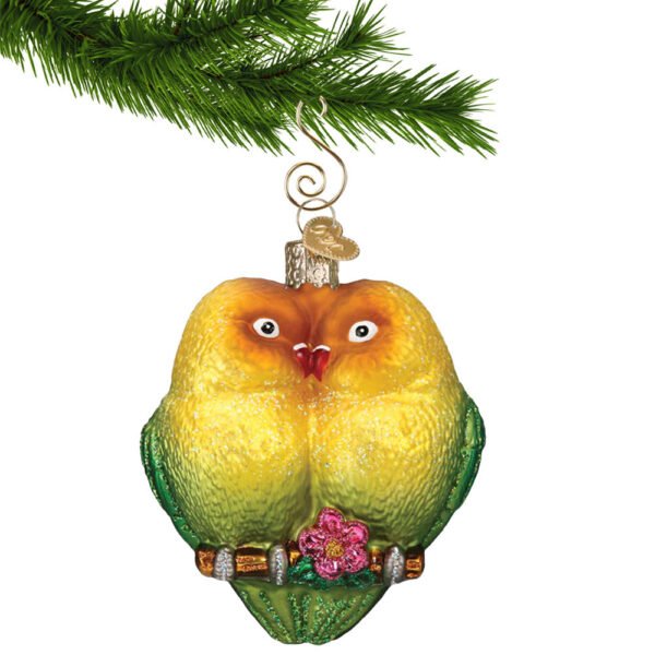 Colorful Lovebirds Ornament - Old World Christmas - Image 5